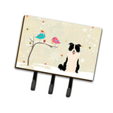 Caroline'S Treasures Christmas Presents Between Friends Border Collie Black White Leash Or Key Holder Bb2590Th68, Triple, Mult
