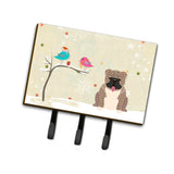 Caroline'S Treasures Christmas Presents Between Friends English Bulldog Grey Brindle Leash Or Key Holder Bb2598Th68, Triple, M