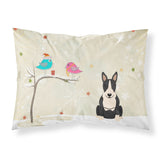 Caroline'S Treasures Christmas Presents Between Friends Bull Terrier Black White Fabric Standard Pillowcase Bb2605Pillowcase,