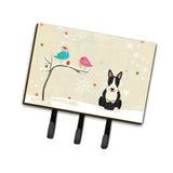 Caroline'S Treasures Christmas Presents Between Friends Bull Terrier Black White Leash Or Key Holder Bb2605Th68, Triple, Multi