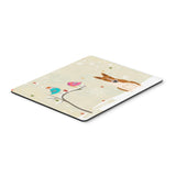 Caroline'S Treasures Christmas Presents, Bull Terrier Red White Mouse Pad, Multicolor, 7.75X9.25 (Bb2607Mp)