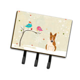 Caroline'S Treasures Christmas Presents Between Friends Bull Terrier Red White Leash Or Key Holder Bb2607Th68, Triple, Multico