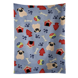Caroline'S Treasures Bb2621Ktwl Dog House Collection Pug Fawn Kitchen Towel, 25 X 15, Multicolor