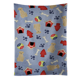 Caroline'S Treasures Bb2668Ktwl Dog House Collection Yellow Labrador Kitchen Towel, 25 X 15, Multicolor