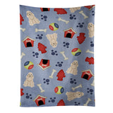 Caroline'S Treasures Bb2707Ktwl Dog House Cocker Spaniel Buff Kitchen Towel, 25 X 15, Multicolor