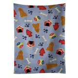 Caroline'S Treasures Bb2708Ktwl Dog House Cocker Spaniel Red Kitchen Towel, 25 X 15, Multicolor