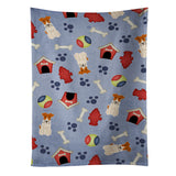 Caroline'S Treasures Bb2714Ktwl Dog House Wire Fox Terrier Kitchen Towel, 25 X 15, Multicolor