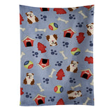 Caroline'S Treasures Bb2734Ktwl English Bulldog Brindle White Kitchen Towel, 25 X 15, Multicolor