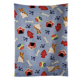 Caroline'S Treasures Bb2748Ktwl Bull Terrier Red White Kitchen Towel, 25 X 15, Multicolor