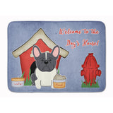Caroline'S Treasures Dog House French Bulldog Black White Floor Mat, 19 X 27, Multicolor