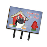 Caroline'S Treasures Dog House Collection French Bulldog Black White Leash Or Key Holder Bb2766Th68, Triple, Multicolor