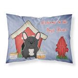Caroline'S Treasures Dog House Collection French Bulldog Black Fabric Standard Pillowcase Bb2768Pillowcase, Multicolor
