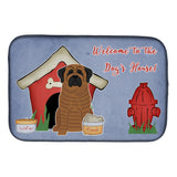 Caroline'S Treasures Dog House Collection Mastiff Brindle Dish Drying Mat, 14 X 21