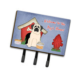 Caroline'S Treasures Dog House Collection Mastiff White Leash Or Key Holder Bb2771Th68, Triple