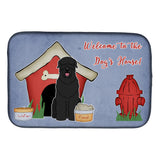 Caroline'S Treasures Dog House Collection Black Russian Terrier Dish Drying Mat, 14 X 21