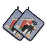 Caroline'S Treasures Dog House Collection Standard Schnauzer Salt & Pepper Pair Of Pot Holders Bb2787Pthd, 7.5Hx7.5W, Multicol