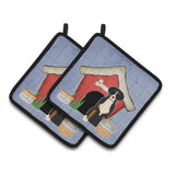 Caroline'S Treasures Dog House Collection Greater Swiss Mountain Dog Pair Of Pot Holders Bb2791Pthd, 7.5Hx7.5W, Multicolor