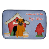 Caroline'S Treasures Dog House Collection Border Terrier Dish Drying Mat, 14 X 21