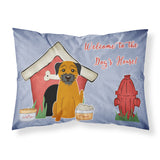 Caroline'S Treasures Dog House Collection Border Terrier Fabric Standard Pillowcase Bb2793Pillowcase, Multicolor