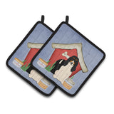 Caroline'S Treasures Dog House Collection Swiss Hound Pair Of Pot Holders Bb2798Pthd, 7.5Hx7.5W, Multicolor