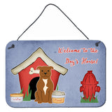 Caroline'S Treasures Dog House Collection Staffordshire Bull Terrier Brown Wall Or Door Hanging Prints Bb2801Ds812, 8 X 12