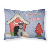 Caroline'S Treasures Dog House Collection Miniature Schanuzer Black Silver Fabric Standard Pillowcase Bb2806Pillowcase, Multic
