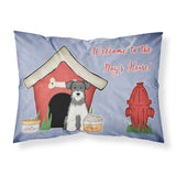 Caroline'S Treasures Dog House Collection Miniature Schanuzer Salt And Pepper Fabric Standard Pillowcase Bb2808Pillowcase, Mul
