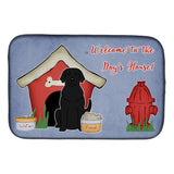Caroline'S Treasures Dog House Collection Black Labrador Dish Drying Mat, 14 X 21