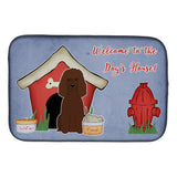 Caroline'S Treasures Dog House Collection Irish Water Spaniel Dish Drying Mat, 14 X 21