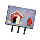Caroline'S Treasures Dog House Collection Poodle White Leash Or Key Holder Bb2824Th68, Triple