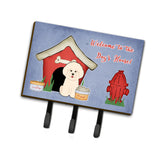 Caroline'S Treasures Dog House Collection Bichon Frise Leash Or Key Holder Bb2829Th68, Triple, Multicolor