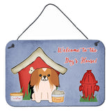 Caroline'S Treasures Dog House Collection Pekingnese Red White Wall Or Door Hanging Prints Bb2857Ds812, 8Hx12W