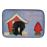 Caroline'S Treasures Dog House Collection Pekingese Black Dish Drying Mat, 14 X 21