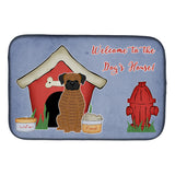 Caroline'S Treasures Dog House Collection Brindle Boxer Dish Drying Mat, 14 X 21