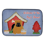 Caroline'S Treasures Bb2876Ddm Dish Drying Mat, 14 X 21, Dog House