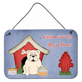 Caroline'S Treasures Dog House Collection English Bulldog White Wall Or Door Hanging Prints Bb2877Ds812, 8Hx12W