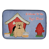 Caroline'S Treasures Dog House Collection English Bulldog Fawn Dish Drying Mat, 14 X 21