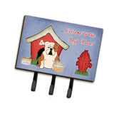 Caroline'S Treasures Dog House Collection English Bulldog Fawn White Leash Or Key Holder Bb2879Th68, Triple