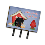 Caroline'S Treasures Dog House Collection Wire Haired Dachshund Black Tan Leash Or Key Holder Bb2881Th68, Triple, Multicolor