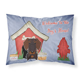 Caroline'S Treasures Dog House Collection Wire Haired Dachshund Chocolate Fabric Standard Pillowcase Bb2883Pillowcase, Multico