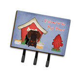 Caroline'S Treasures Dog House Collection Wire Haired Dachshund Chocolate Leash Or Key Holder Bb2883Th68, Triple, Multicolor