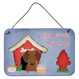 Caroline'S Treasures Dog House Collection Dachshund Red Brown Wall Or Door Hanging Prints Bb2884Ds812, 8Hx12W, Multicolor