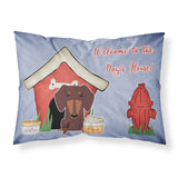 Caroline'S Treasures Dog House Collection Dachshund Chocolate Fabric Standard Pillowcase Bb2885Pillowcase, Multicolor