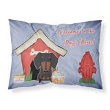 Caroline'S Treasures Dog House Collection Dachshund Black Tan Fabric Standard Pillowcase Bb2886Pillowcase, Multicolor