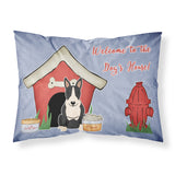 Caroline'S Treasures Dog House Collection Bull Terrier Black White Fabric Standard Pillowcase Bb2887Pillowcase, Multicolor