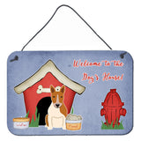 Caroline'S Treasures Dog House Collection Bull Terrier Red White Wall Or Door Hanging Prints Bb2889Ds812, 8Hx12W, Multicolor