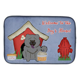 Caroline'S Treasures Dog House Collection Chow Blue Dish Drying Mat, 14 X 21