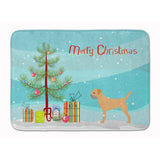 Caroline'S Treasures Border Terrier Merry Christmas Tree Floor Mat, 19 X 27, Multicolor