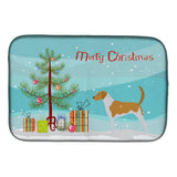 Caroline'S Treasures American Foxhound Merry Christmas Tree Dish Drying Mat, 14 X 21