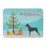 Caroline'S Treasures German Pinscher Merry Christmas Tree Floor Mat, 19 X 27, Multicolor